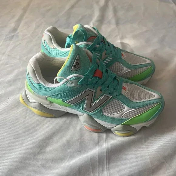 New Balance 9060 DTLR Cyan Burst Unisex Sneakers With box